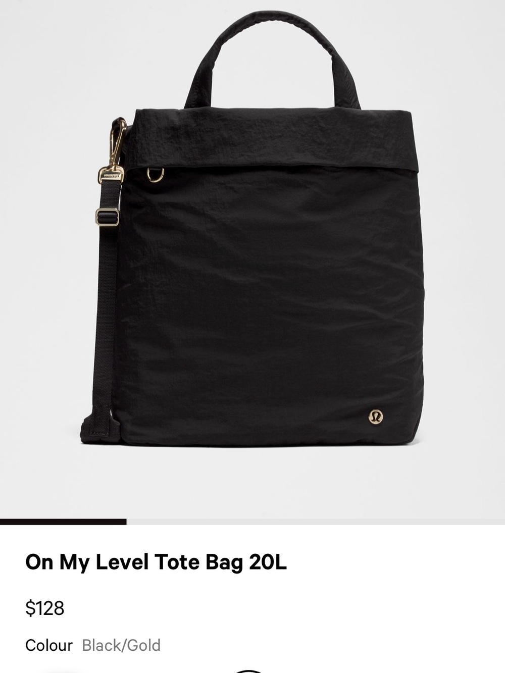 Lululemon On My Level Tote Bag